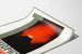 Vintage poster Thiophyl Furonculoze red and black volcano