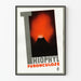 Vintage poster Thiophyl Furonculoze red and black volcano