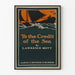 Vintage poster "To the Credit of the Sea" - Marine landscape with sailboat