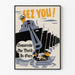 Vintage militaire propagandaposter « Morgen is de wereld van ons »