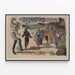 Vintage poster Les Brigands - Tournées J. Brus — ingelijst kunstwerk aan de muur