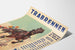 Vintage poster van de draverij in Prater 1934