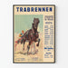 Vintage poster van de draverij in Prater 1934