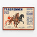 Vintage poster van de draverij in Prater 1934 — ingelijst kunstwerk aan de muur