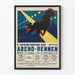 Vintage poster of trotting races at Prater 1930