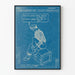 Vintage Blue Poster War Production Drive