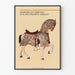 American Folk Art Wall Decoration Poster with Carved Horse