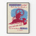 Vintage transportposter - Vermijd files voor een vlotte reis