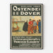 Vintage poster van de veerboot Ostende-Dover Princesse Elisabeth