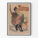 Vintage poster Tzitza dans en wereldwijde zang