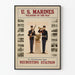 Poster Amerikaanse mariniers Soldaten van de Zee Wanddecoratie Vintage