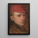 Study of a Boy - Ludovit Pitthordt — framed artwork on a wall