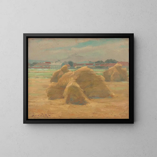 Oogst - Ludovit Ordok — ingelijst kunstwerk aan de muur
