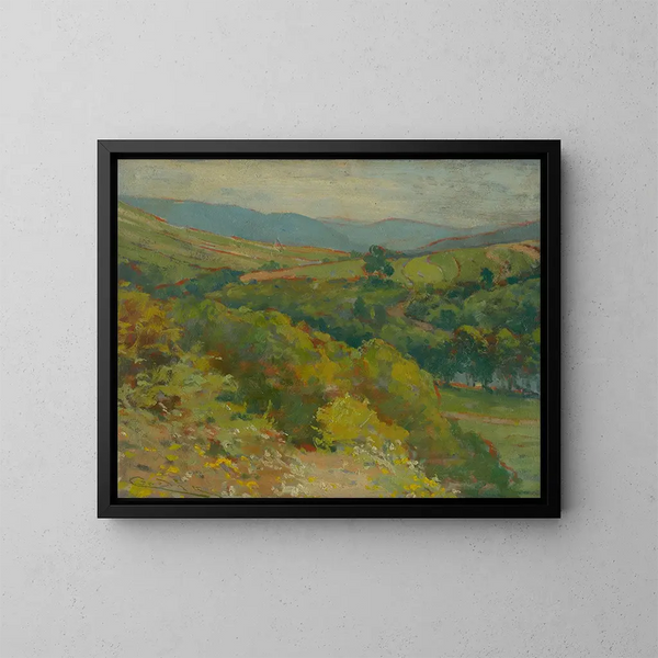 De vallei van Hornd - Ludovit Ordok — ingelijst kunstwerk aan de muur