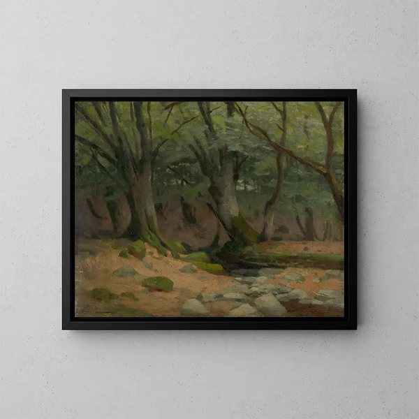 Bomen - Ludovit Ordok — ingelijst kunstwerk aan de muur
