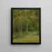 Landschap met kleine berkenbomen - Ludovit Ordok — ingelijst kunstwerk aan de muur