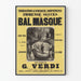 Vintage poster of The Masked Ball - Opera in 5 acts by G. Verdi