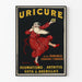 Vintage reclameposter URICURE Reuma Artritis