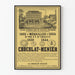 Poster of the Noisiel on Marne Hydraulic Factory Chocolat Menier