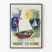 Decoratieve poster Vakantie met een boek – Nautische kunst en lezen