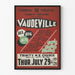 Vintage affiche vaudeville - theatervoorstelling melodramatische
