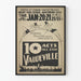 Poster Vaudeville 10 Acts All Star - Vintage Theater Wanddecoratie