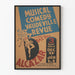 Vintage poster van muzikale komedie vaudeville Alcatzar