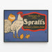 Vintage poster Spratt's Voedsel voor Pluimvee en Kuikens — ingelijst kunstwerk aan de muur
