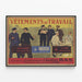 Vintage Poster Workwear - Claudius Bas Establishments Lyon — framed artwork on a wall