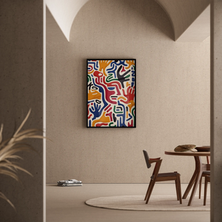Pop Art Poster - Handbewegung
