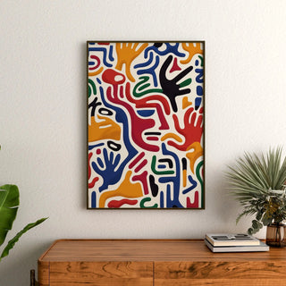 Pop Art Poster - Handbewegung