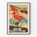 Vintage Vietnamese propaganda poster with combat scene