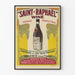 Vintage poster van Saint-Raphaël wijn - Vintage muurdecoratie met wijnrank en wijn