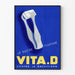 Vintage poster VITA.D Suiker Vitamine tegen rachitis