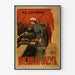 Historical Soviet industrial propaganda poster