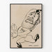 Black and White Caricature Poster of Soldier with Medal
