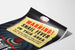 Vintage poster waarschuwingsbord Schistosomiase
