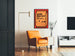 Vintage poster over afvalbeheer in klinisch centrum