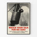 Vintage Marine Poster: Mind Your Words