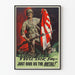 Amerikaanse Leger Propagandaposter "We likken ze - Geef ons gewoon het metaal"