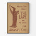 Vintage poster The Lark met silhouet van moeder en kind