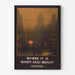 Vintage London Underground poster warm and bright