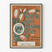 Vintage poster Waar de zoete magnolia's bloeien bloemdecoratie