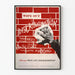 Vintage Anti-Discrimination Wall Poster in Red and White