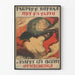 Russian Retro Wall Decoration Poster - The Work Brings Peace