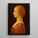 Een jonge vrouw - Atelier van Domenico Ghirlandaio — ingelijst kunstwerk aan de muur