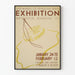 Exhibition poster of Crewel embroidery in watercolor WPA Boston