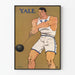 Vintage poster van Yale atleet in actie