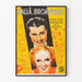 Vintage Broadway poster met gestileerde portretten