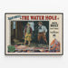 Vintage westernposter The Water Hole van Zane Grey — ingelijst kunstwerk aan de muur